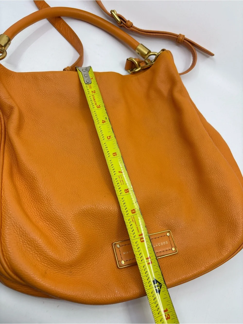Vintage Marc By Marc Jacobs orange leather hobo bag with crossbody strap